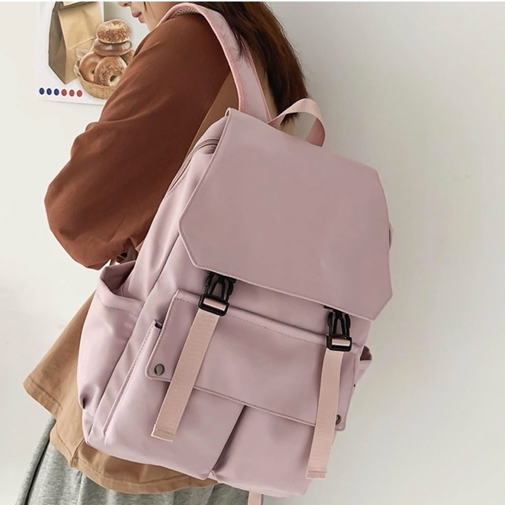 Source Unknown Light Lilac Flap Backpack for Wome… - image 2
